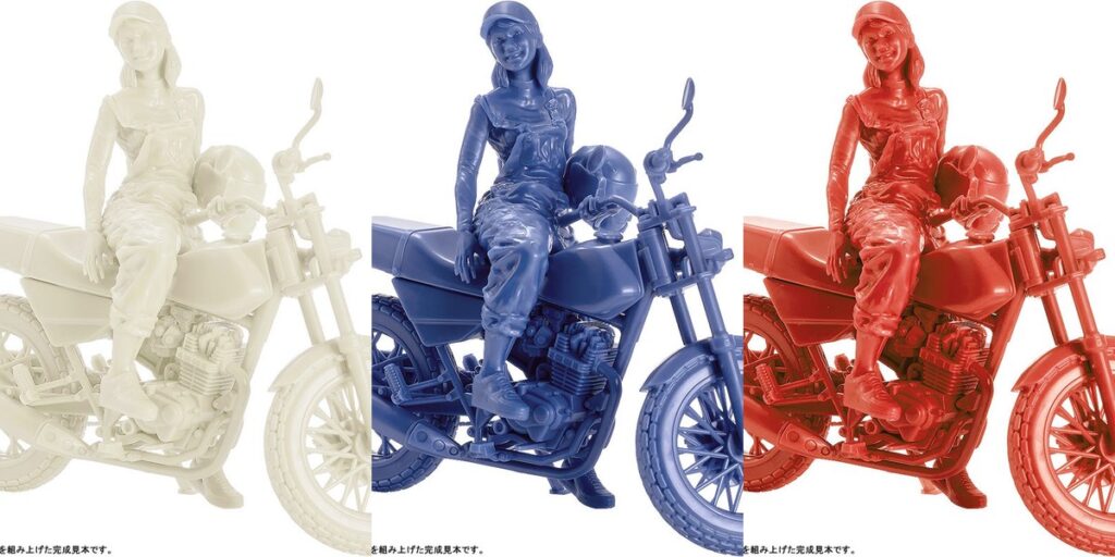 【PLAMAX】 MF-103 Rider’s portrait Honda FTR 223 ホワイト 1/20 プラモデル／PLAMAX MF-103 Rider’s portrait Honda FTR 223 ブルー 1/20 プラモデル　【ほか1点】