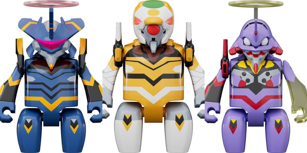 【ブリックロイド】 BRICKROID ヱヴァンゲリヲン新劇場版 エヴァンゲリオンMark.06 可動フィギュア／BRICKROID ヱヴァンゲリヲン新劇場版 エヴァンゲリオン零号機(改)『：破』ver. 可動フィギュア　【ほか1点】
