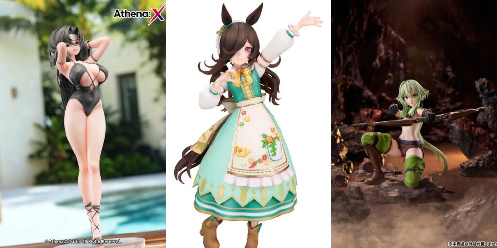 水着のお姉さん 真夏のひととき 1/6 完成品フィギュア／ウマ娘 プリティーダービー [Yummy Dreamy Fairy]ライスシャワー 1/7 完成品フィギュア　【ほか1点】