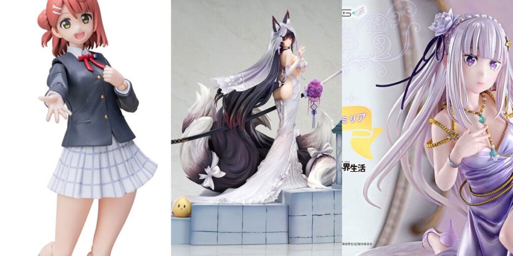 プラフィア ラブライブ！虹ヶ咲学園スクールアイドル同好会 上原歩夢 プラモデル／アズールレーン 武蔵 純潔清浄のウィステリアVer. 1/7 完成品フィギュア　【ほか1点】