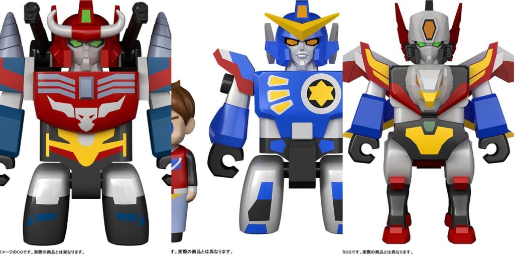 【ブリックロイド】 BRICKROID 伝説の勇者ダ・ガーン ランドバイソン 可動フィギュア／BRICKROID 伝説の勇者ダ・ガーン ダ・ガーン＆高杉星史セット 可動フィギュア　【ほか1点】