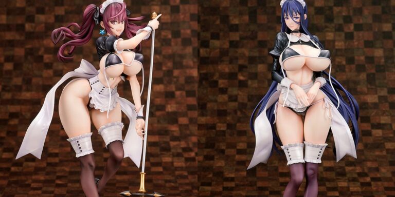 魔法少女 倉本エリカ メイド水着Style 1/7 完成品フィギュア／魔法少女 鈴原美紗 メイド水着Style 1/7 完成品フィギュア