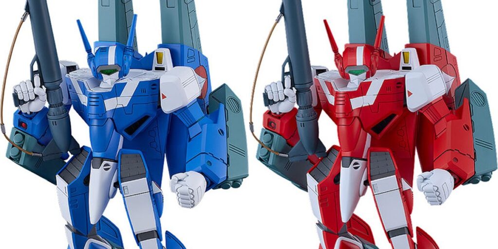 【PLAMAX】 PX21 超時空要塞マクロス VF-1J スーパーバトロイド (マクシミリアン・ジーナス機) 1/72 プラモデル／PLAMAX PX22 超時空要塞マクロス VF-1J スーパーバトロイド (ミリア・ファリーナ・ジーナス機)