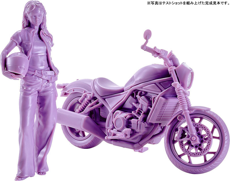PLAMAX MF-101 Rider's portrait Honda Rebel 1100 ラベンダー 1/20 プラモデル