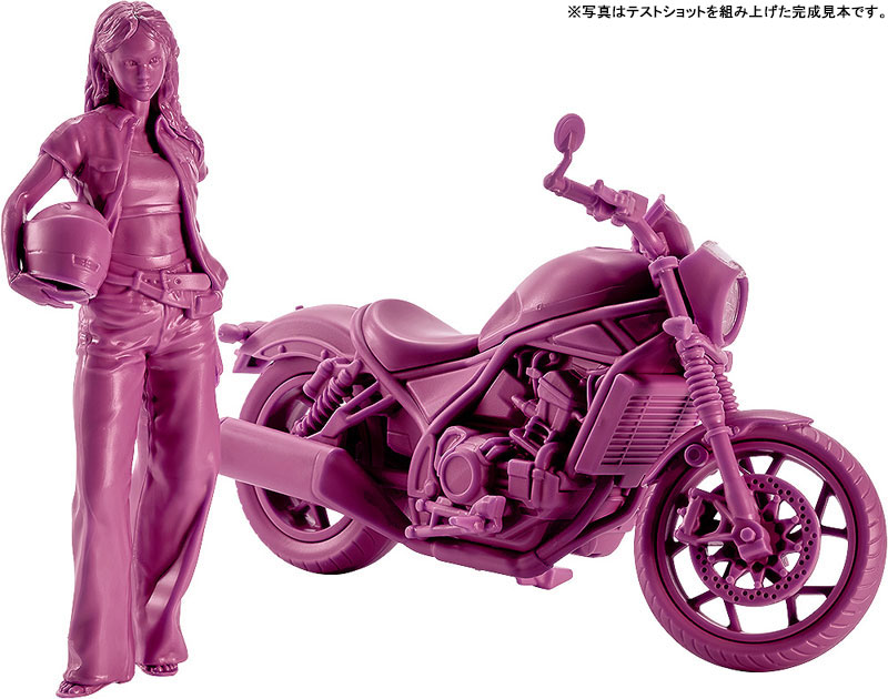 PLAMAX MF-101 Rider's portrait Honda Rebel 1100 ワインレッド 1/20 プラモデル